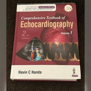 Comprehensive Textbook of Echocardiography 2nd Edition Vol. 1 Hardcover Book